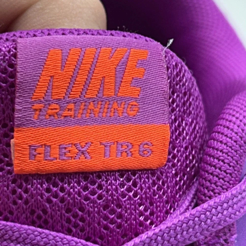 Nike Flex TR 6 Womens Size 9 Purple Orange Training Shoes Athletic Sneakers